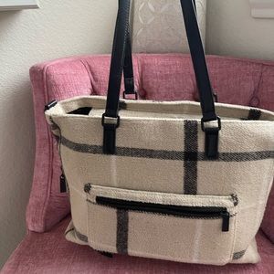 BÉIS work tote in plaid